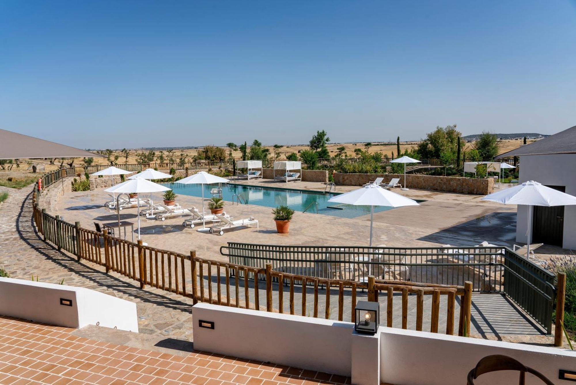 Hospes Palacio De Arenales & Spa Caceres Exterior photo The swimming pool at the hotel